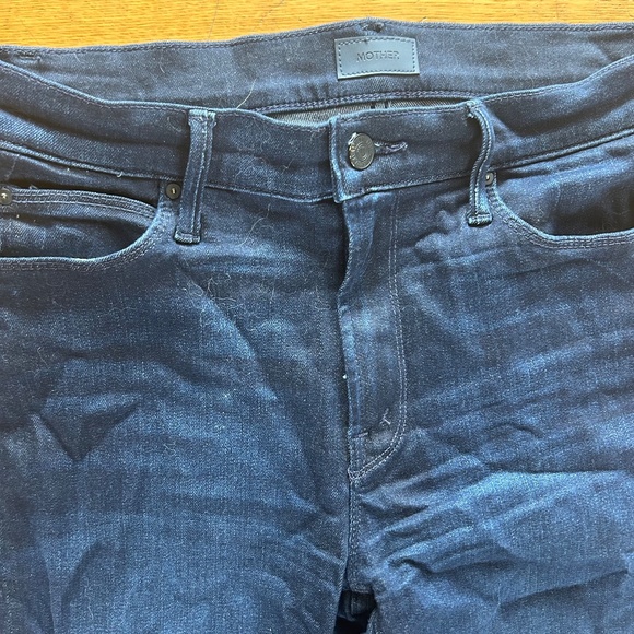 EPC Mother the Mid Rise Dazzle Ankle Dark Wash Jeans Size 27 - Picture 8 of 12